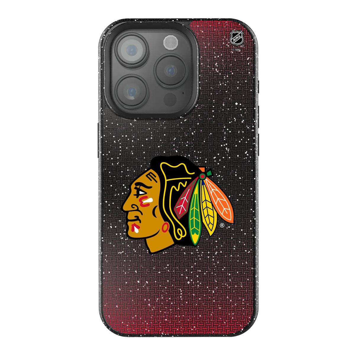 Chicago Blackhawks Linen iPhone Bling Phone Case for Apple iPhone