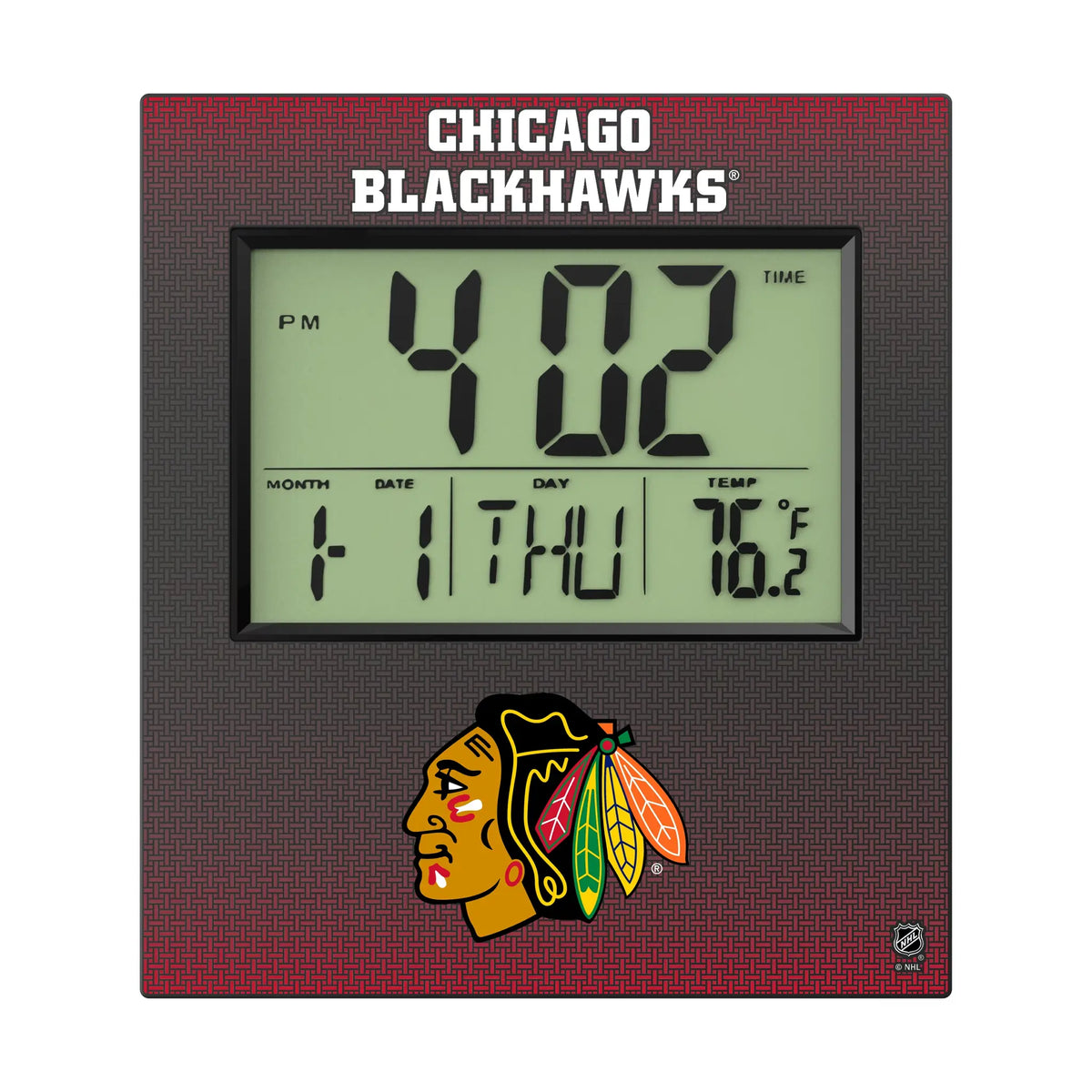 Chicago Blackhawks Linen Wall Clock