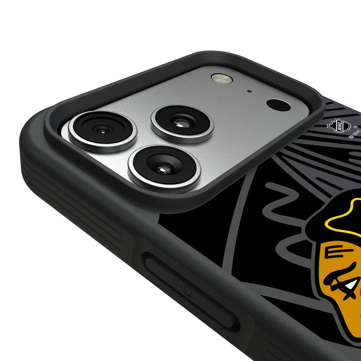 Chicago Blackhawks Monocolor Tilt iPhone Bump Phone Case for Apple iPhone - Detail#Device_iPhone 17 Pro Max