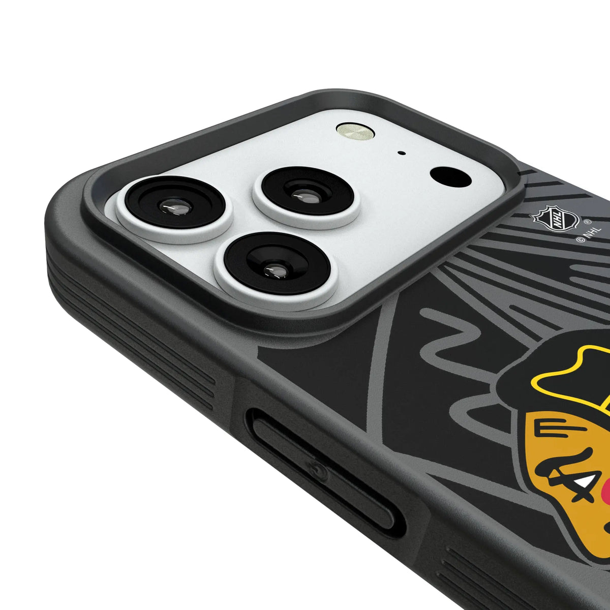 Chicago Blackhawks Monocolor Tilt iPhone Bump Phone Case for Apple iPhone - Detail#Device_iPhone 18 Pro