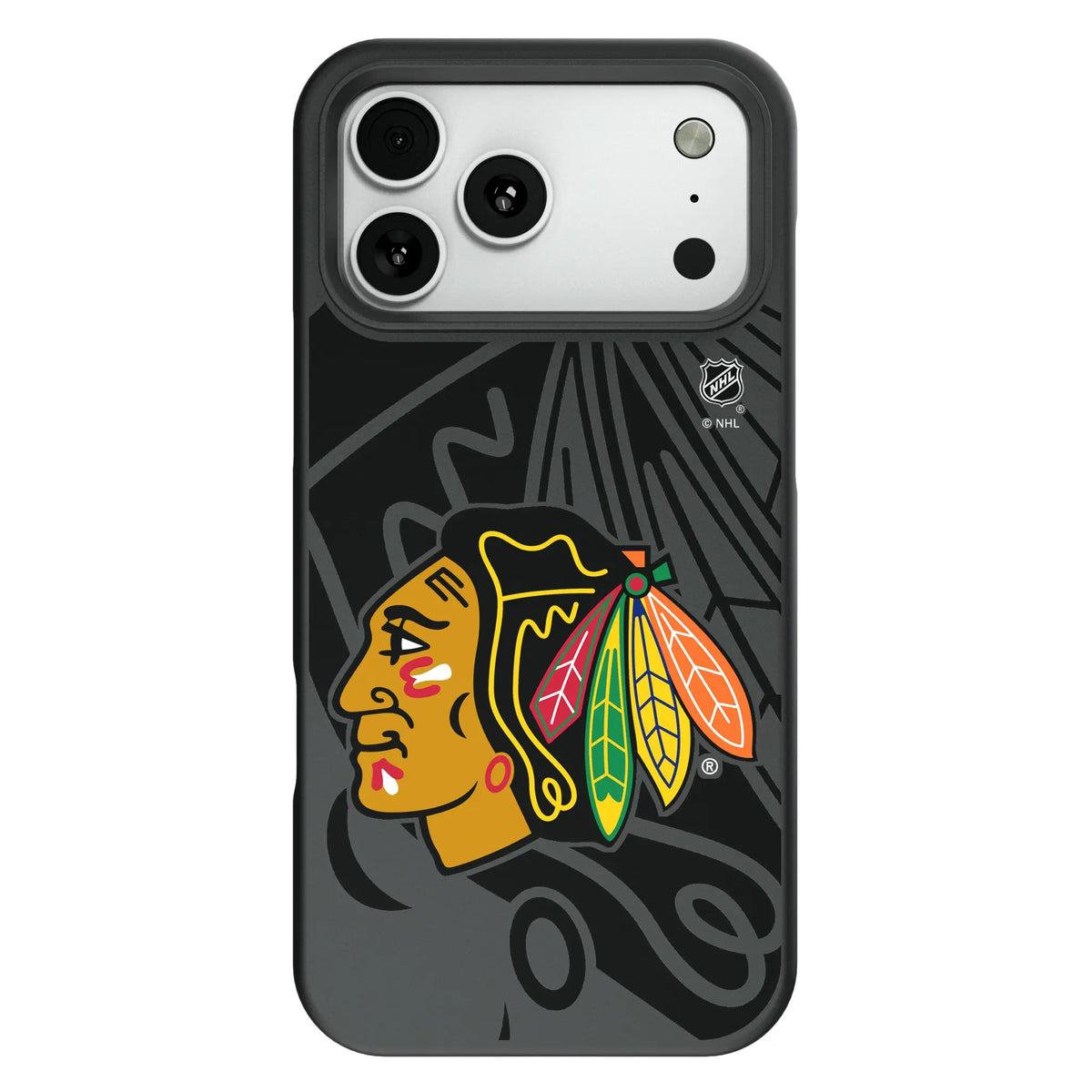 Chicago Blackhawks Monocolor Tilt Bump Phone Case for Apple iPhone
