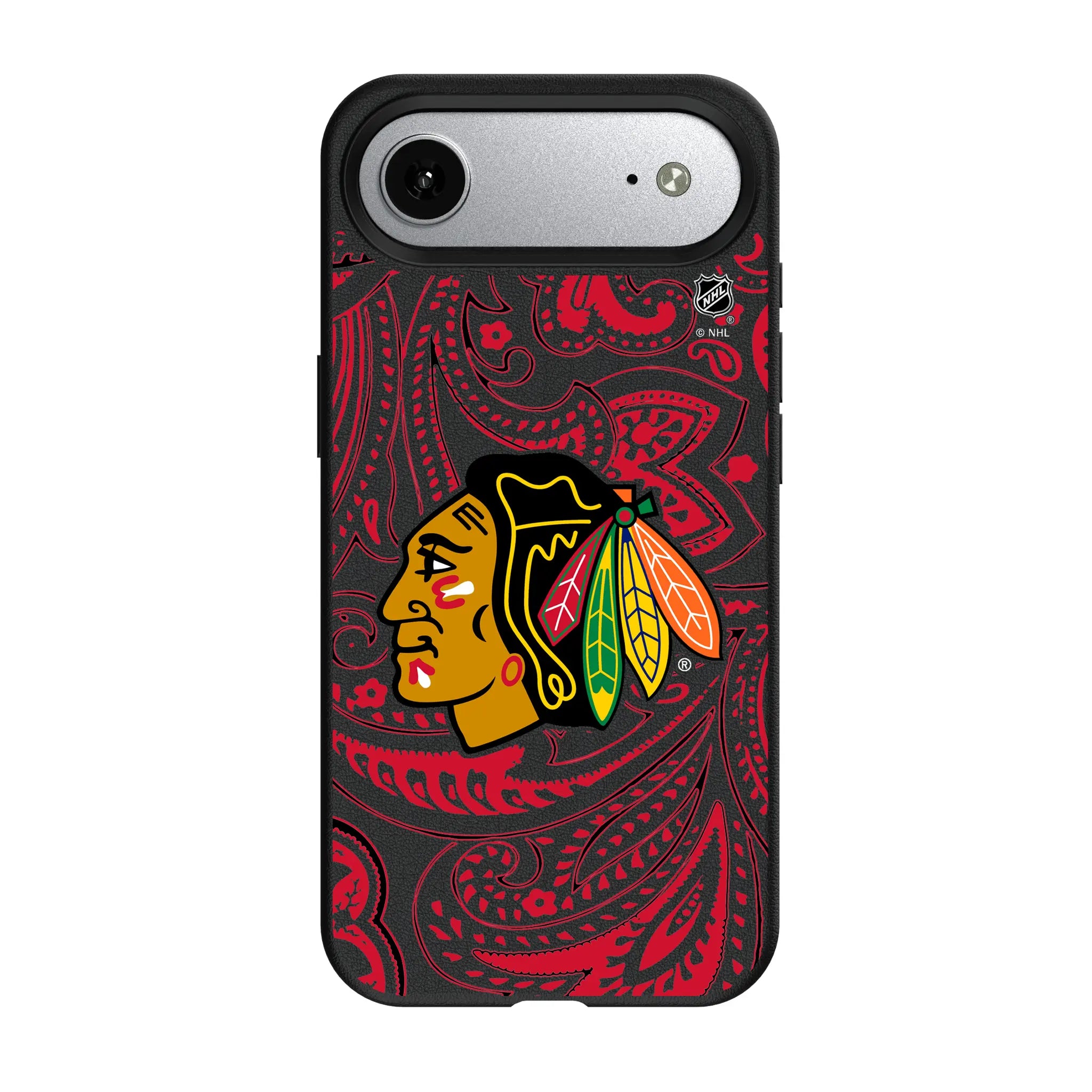 Chicago Blackhawks Paisley iPhone MagSafe Compatible Phone Case for Apple iPhone#Device_iPhone Air