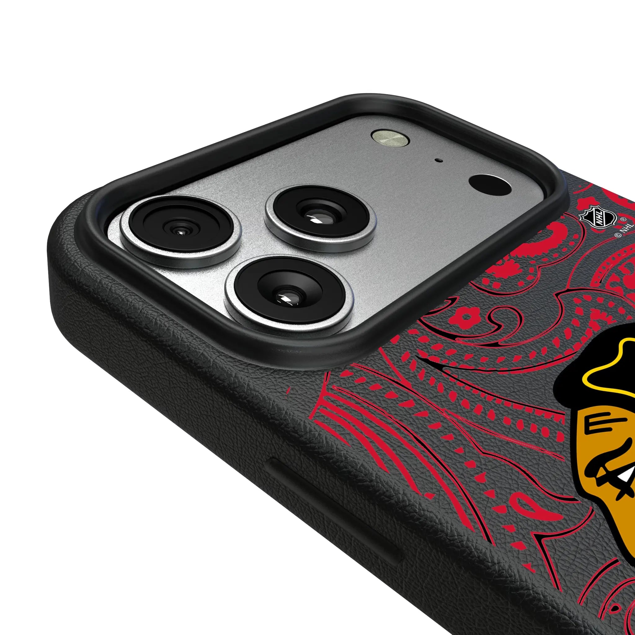 Chicago Blackhawks Paisley iPhone MagSafe Compatible Phone Case for Apple iPhone - Detail#Device_iPhone 17 Pro Max