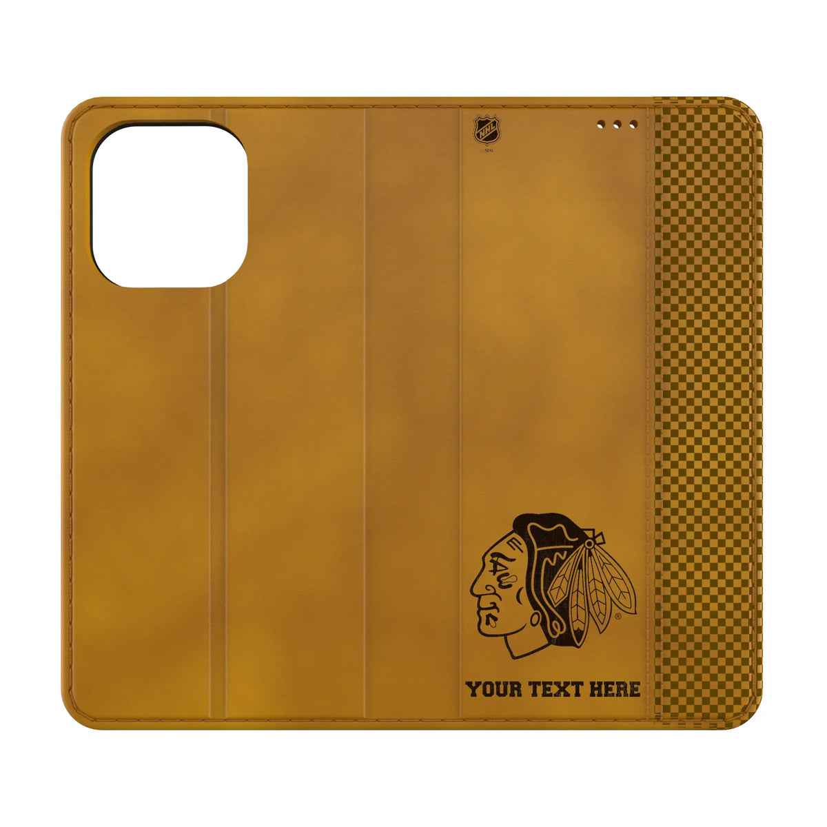 Chicago Blackhawks Personalized Burn iPhone Folio Phone Case for Apple iPhone