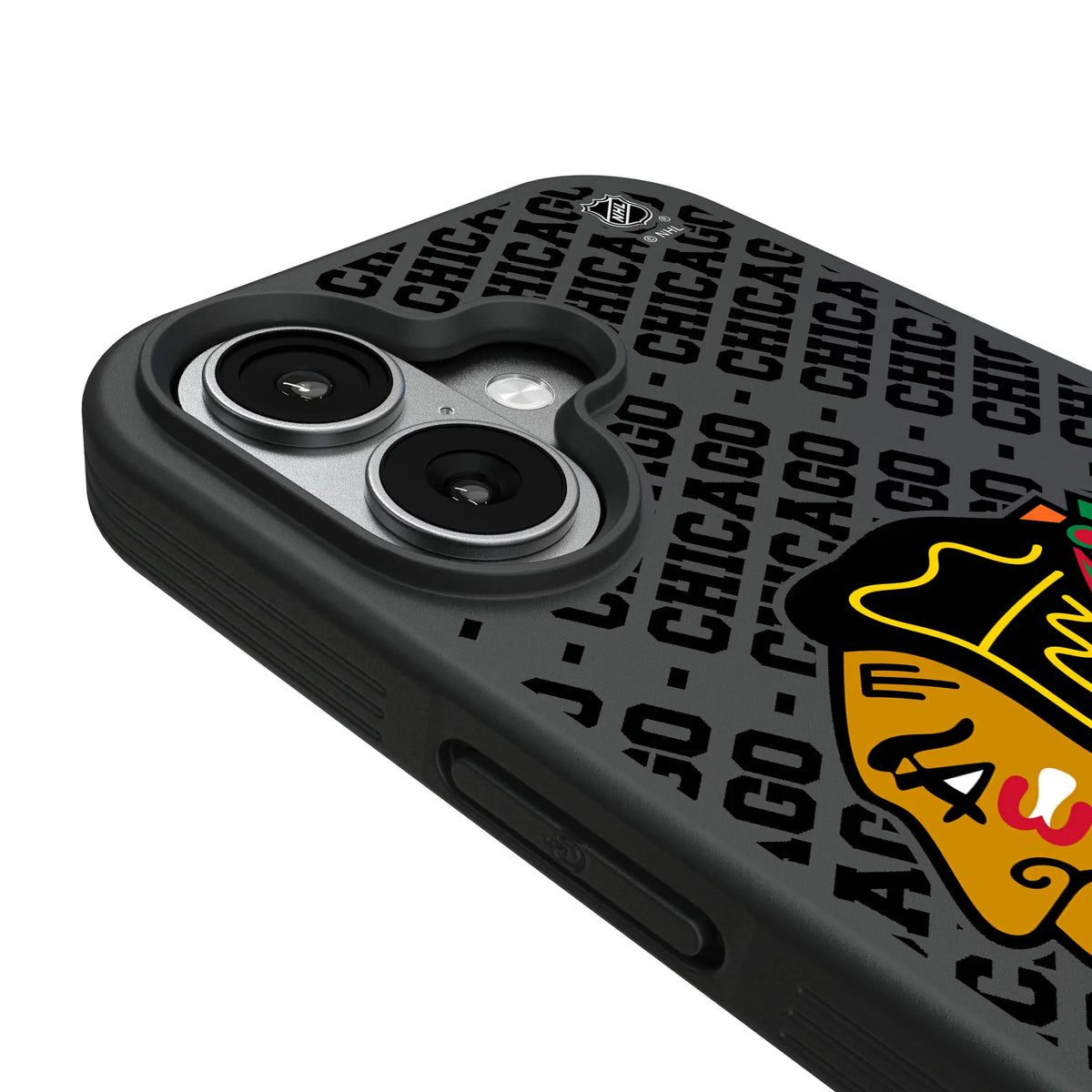 Chicago Blackhawks Personalized EndZone Plus iPhone Bump Phone Case for Apple iPhone - Detail#Device_iPhone 17