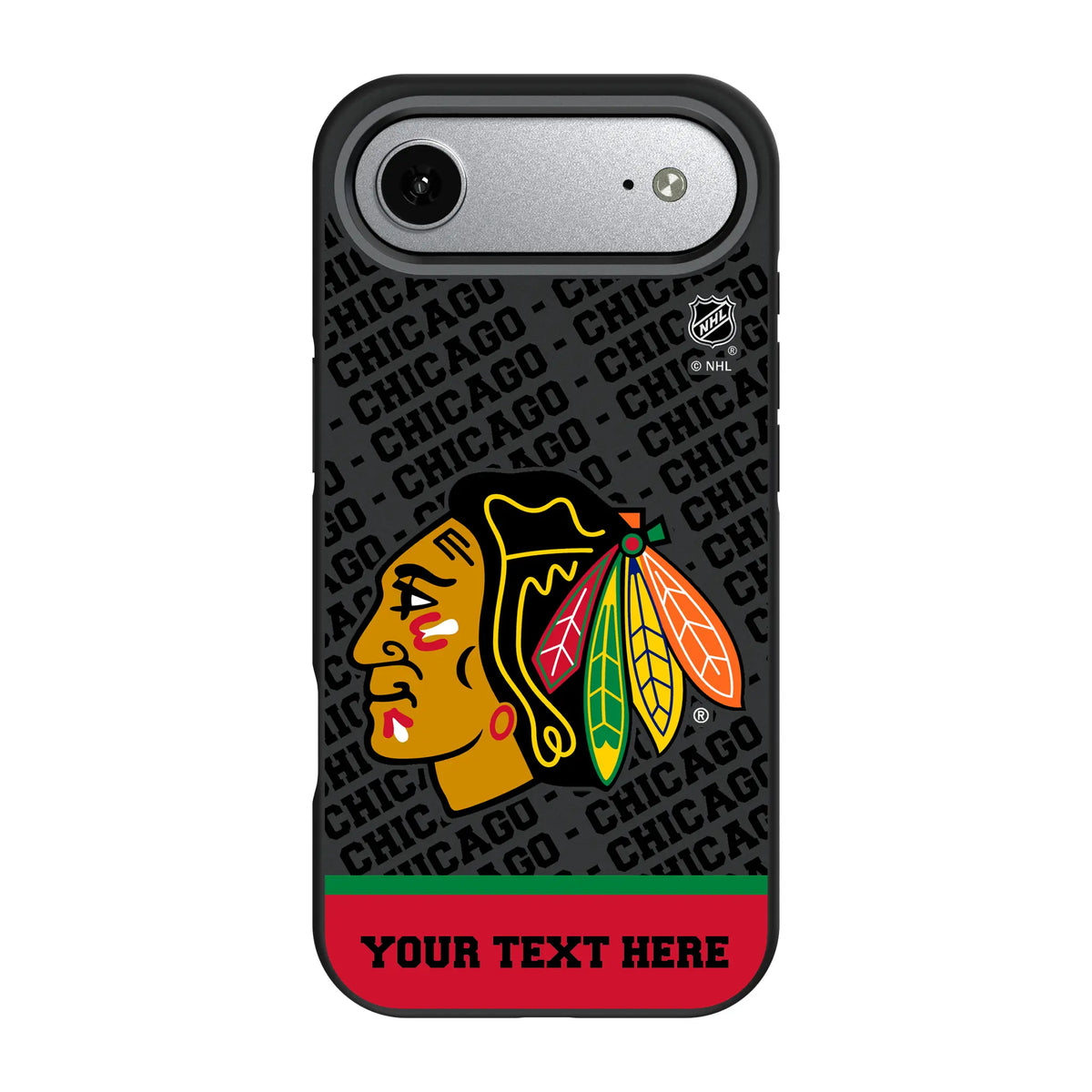 Chicago Blackhawks Personalized EndZone Plus iPhone Bump Phone Case for Apple iPhone#Device_iPhone Air