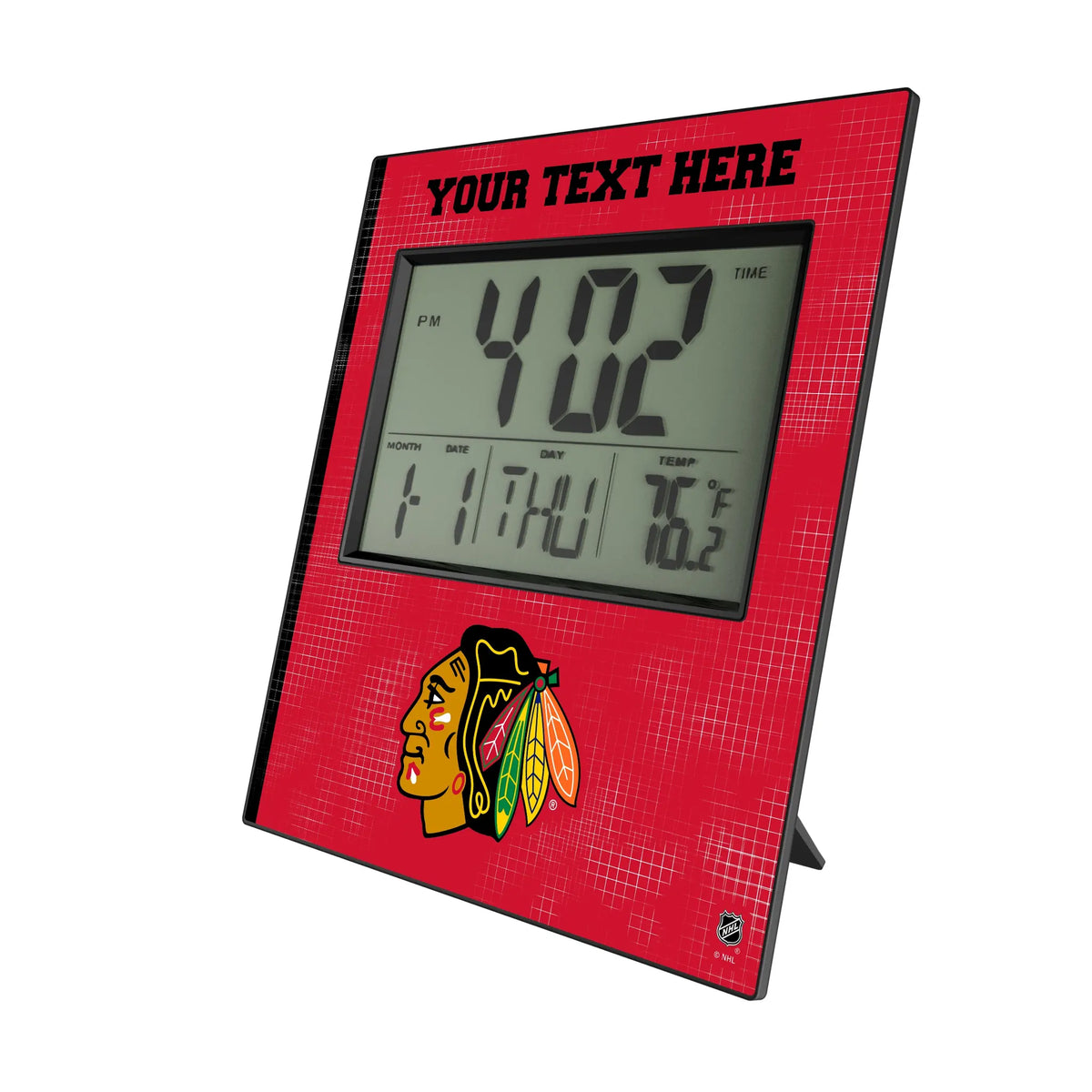 Chicago Blackhawks Personalized Hatch Wall Clock