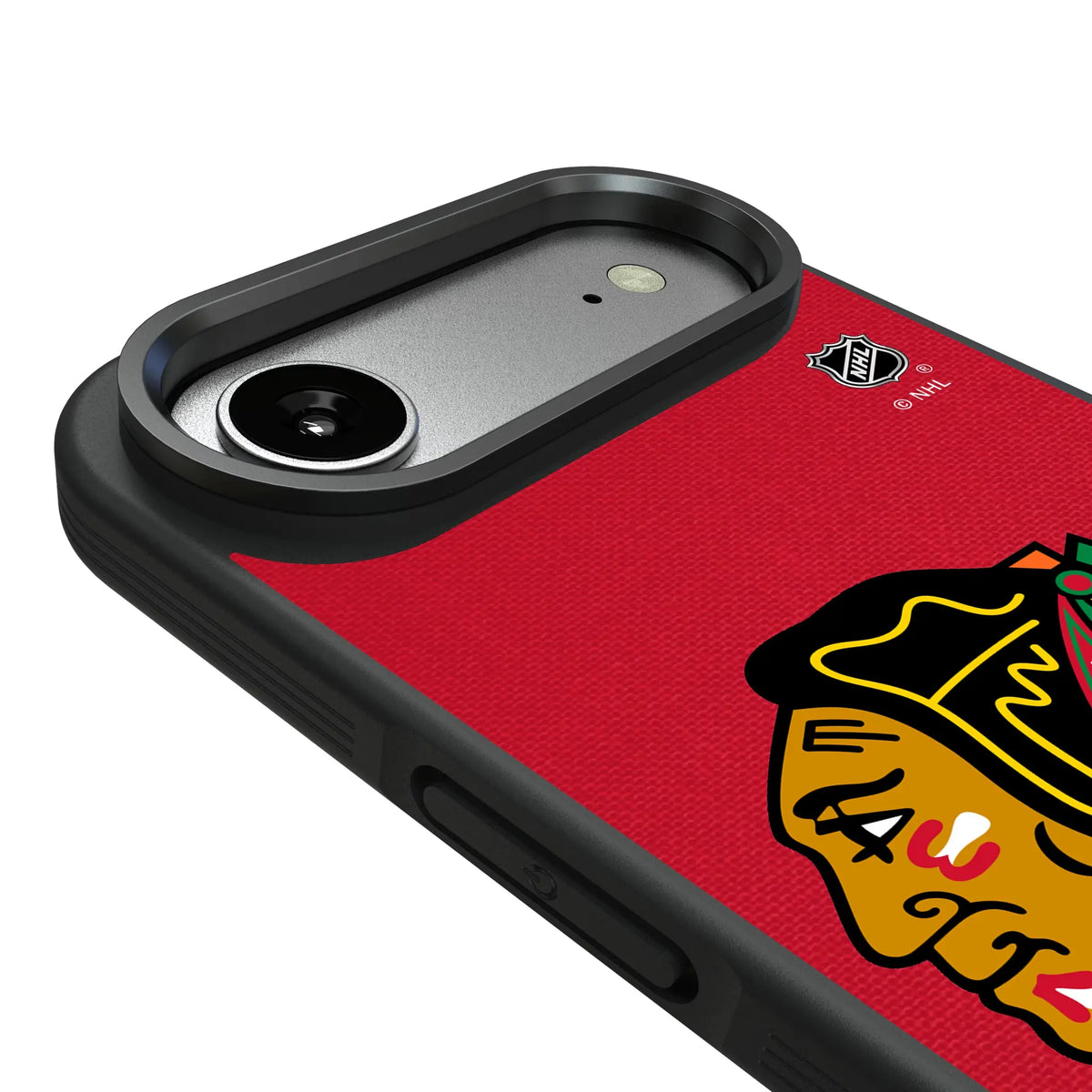 Chicago Blackhawks Personalized Stripe iPhone Bump Phone Case for Apple iPhone - Detail#Device_iPhone Air