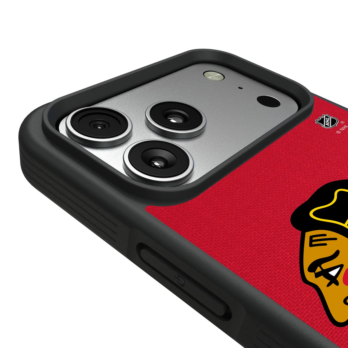 Chicago Blackhawks Personalized Stripe iPhone Bump Phone Case for Apple iPhone - Detail#Device_iPhone 17 Pro Max