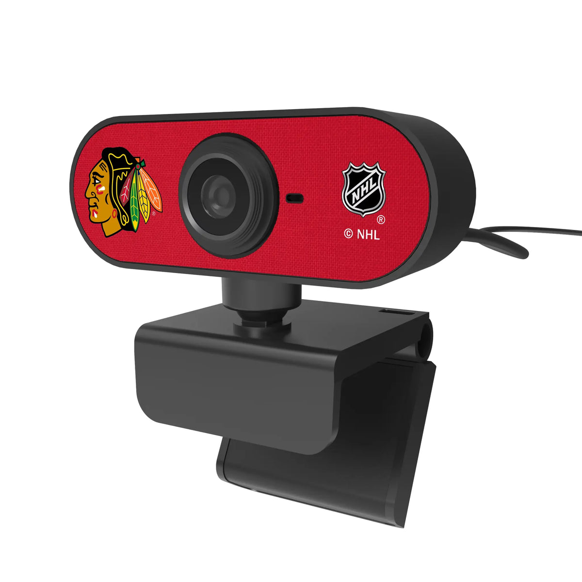 Chicago Blackhawks Solid Webcam - Isometric View