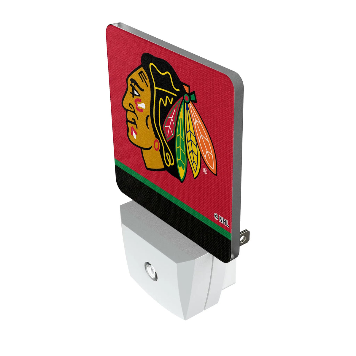 Chicago Blackhawks Stripe Night Light 2-Pack - Isometric View