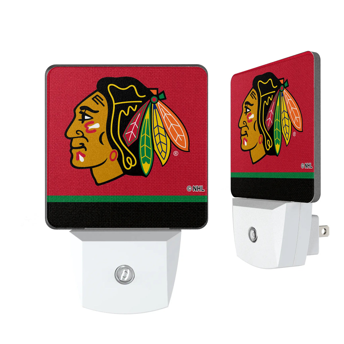 Chicago Blackhawks Stripe Night Light 2-Pack