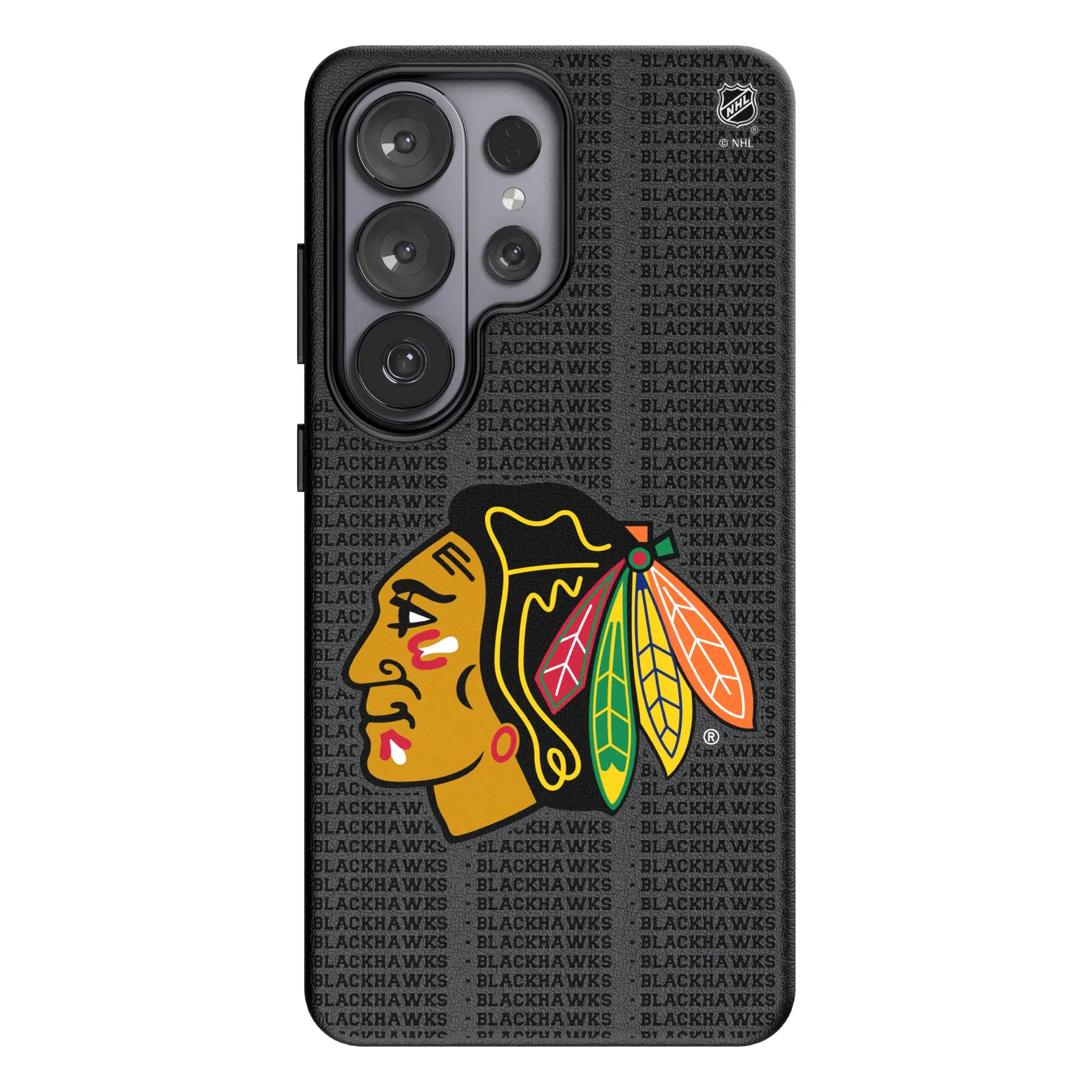 Chicago Blackhawks Text Backdrop Galaxy MagSafe Compatible Phone Case for Samsung Galaxy#Device_Galaxy S26 Ultra