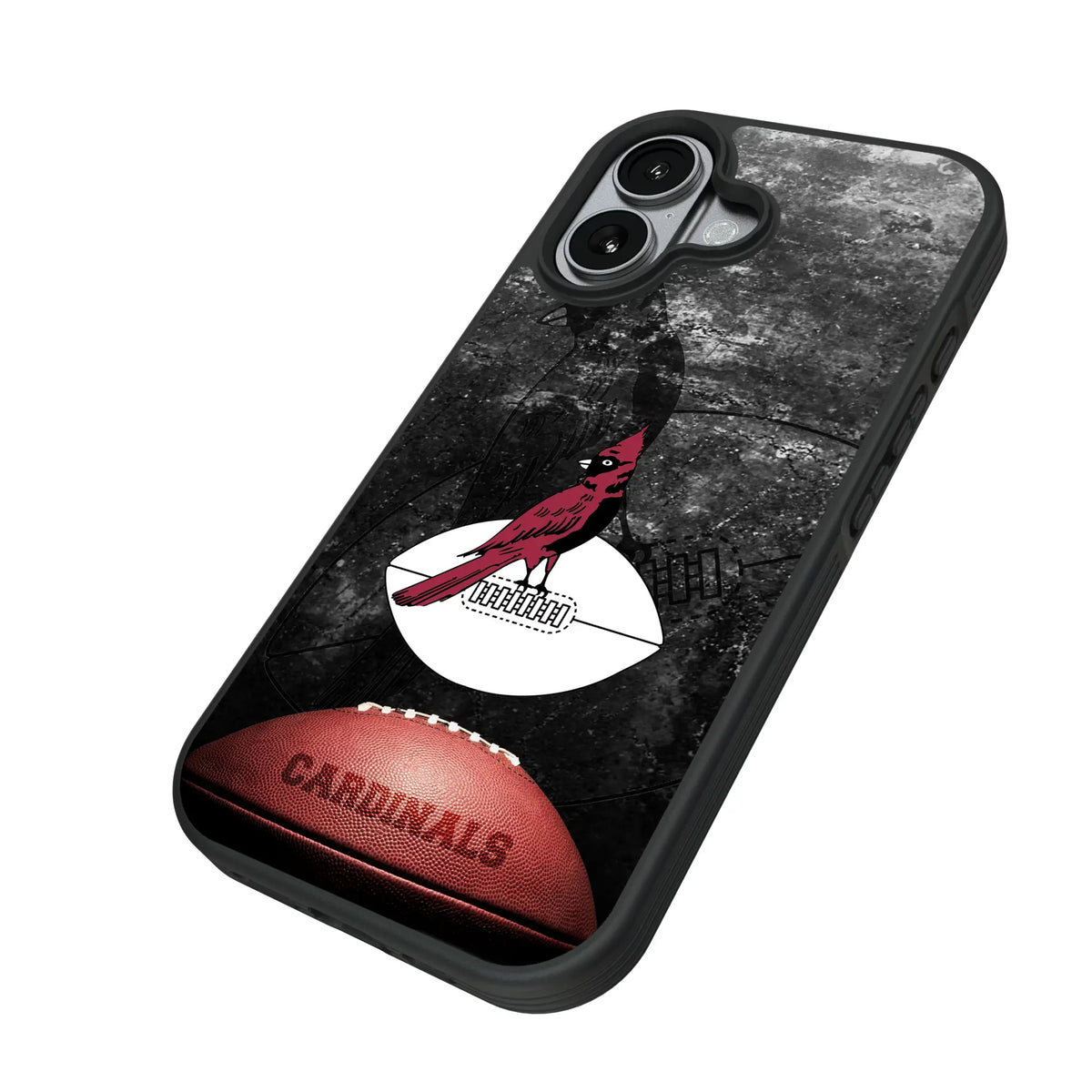 Chicago Cardinals 1947-1959 Historic Collection Legendary iPhone Bump Phone Case for Apple iPhone - Isometric View#Device_iPhone 17