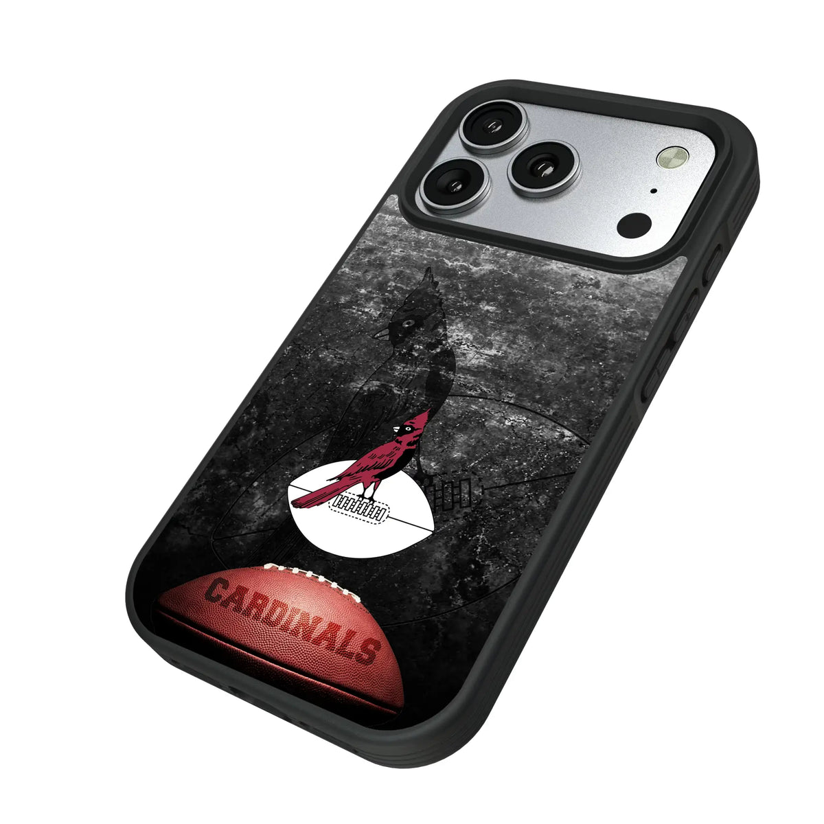 Chicago Cardinals 1947-1959 Historic Collection Legendary iPhone Bump Phone Case for Apple iPhone - Isometric View#Device_iPhone 17 Pro