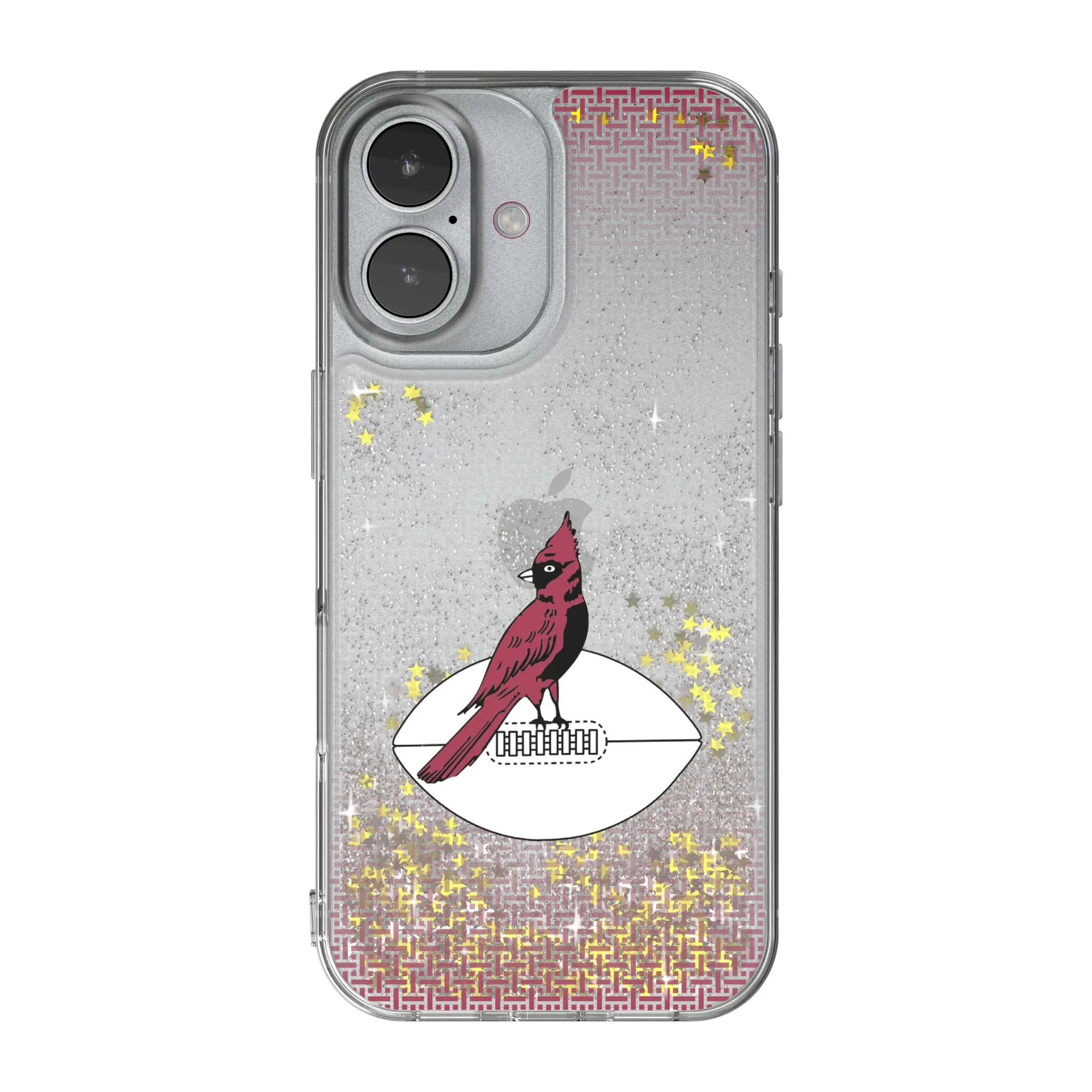Chicago Cardinals 1947-1959 Historic Collection Linen iPhone Glitter Phone Case for Apple iPhone