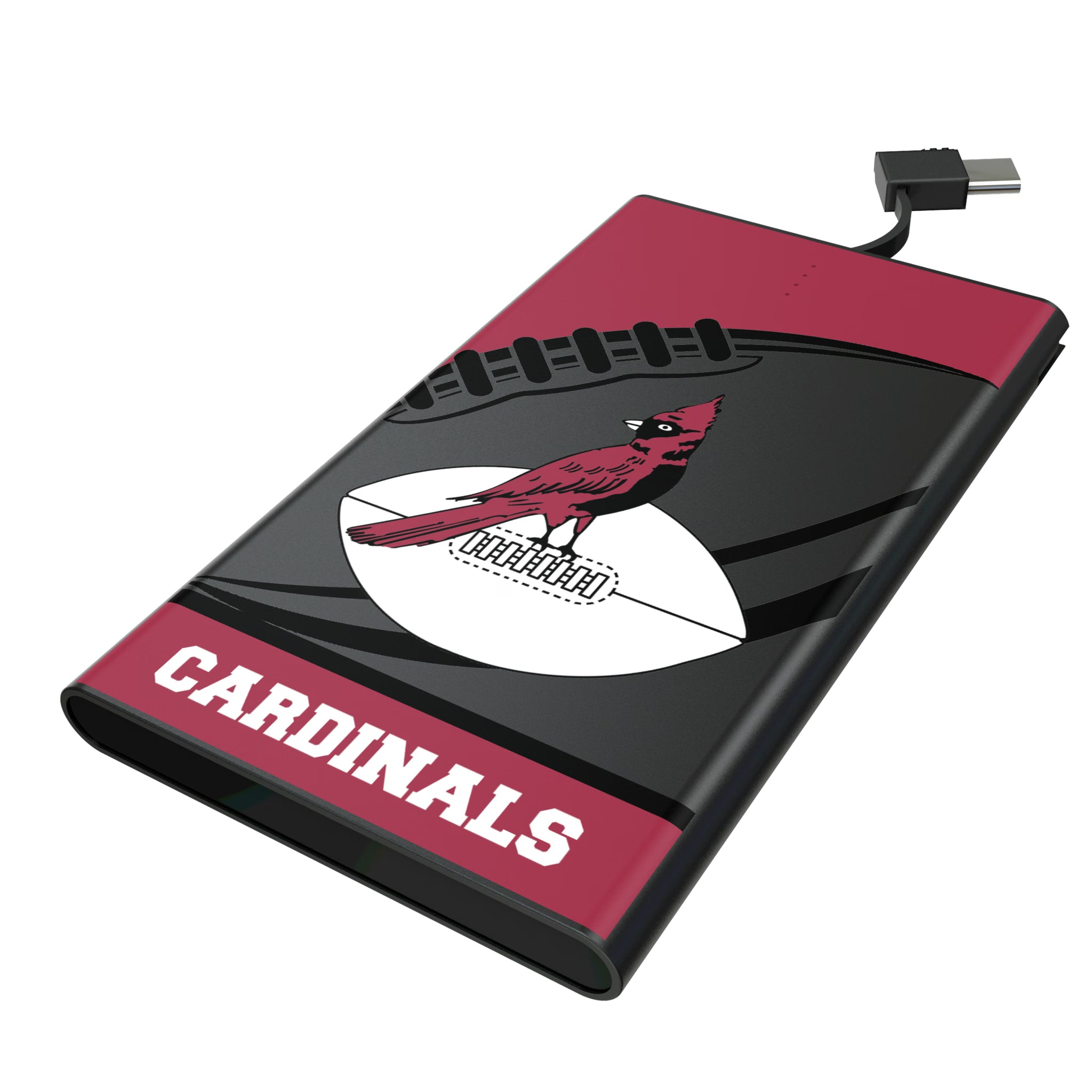 Chicago Cardinals 1947-1959 Historic Collection Passtime 5000mAh Flat Powerbank