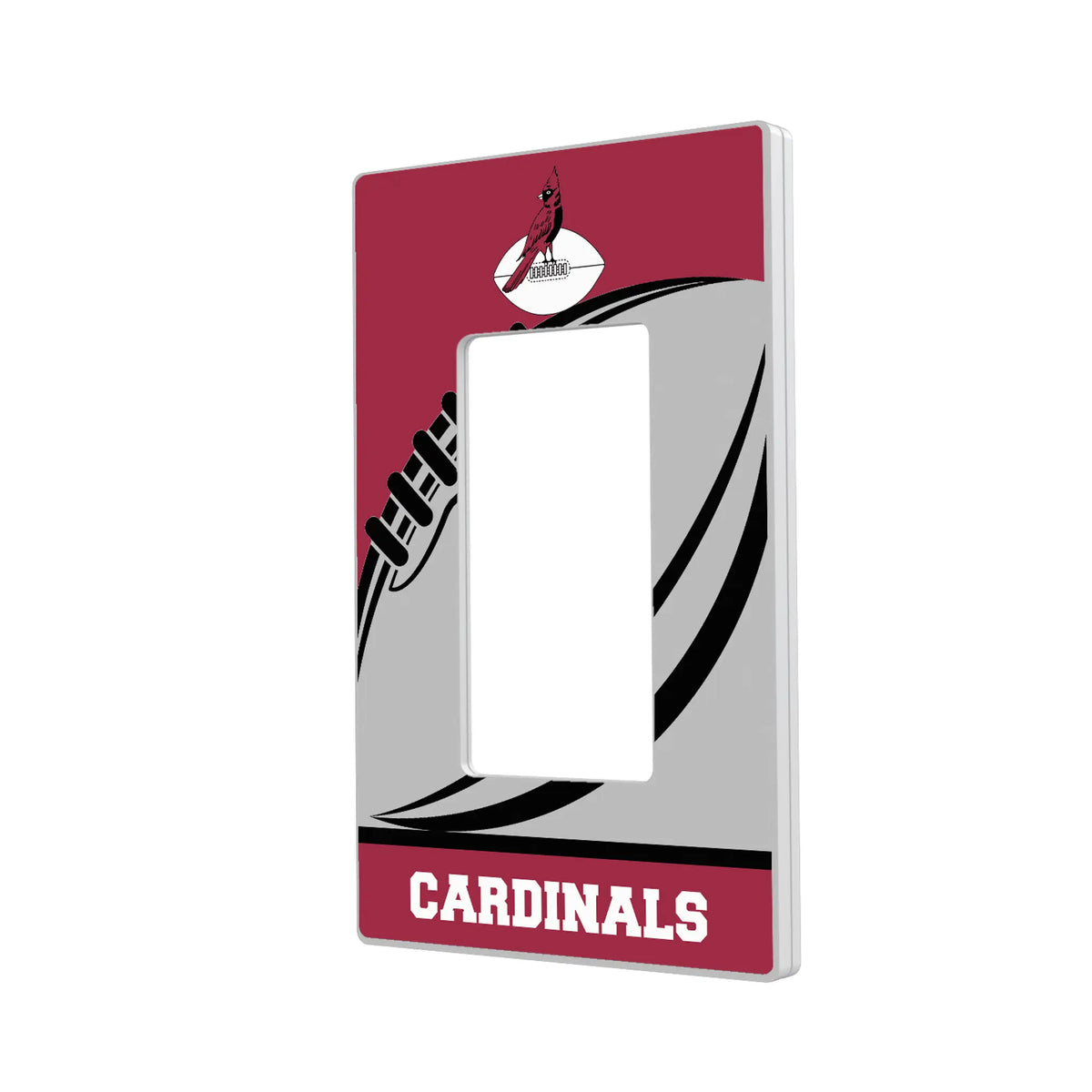 Chicago Cardinals 1947-1959 Historic Collection Passtime Hidden-Screw Light Switch Plate#Style_Single Rocker