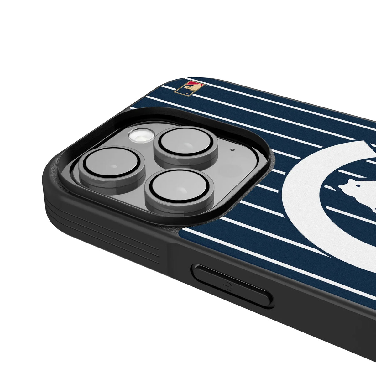 Chicago Cubs 1911-1912 - Cooperstown Collection Pinstripe iPhone Bump Phone Case for Apple iPhone - Detail