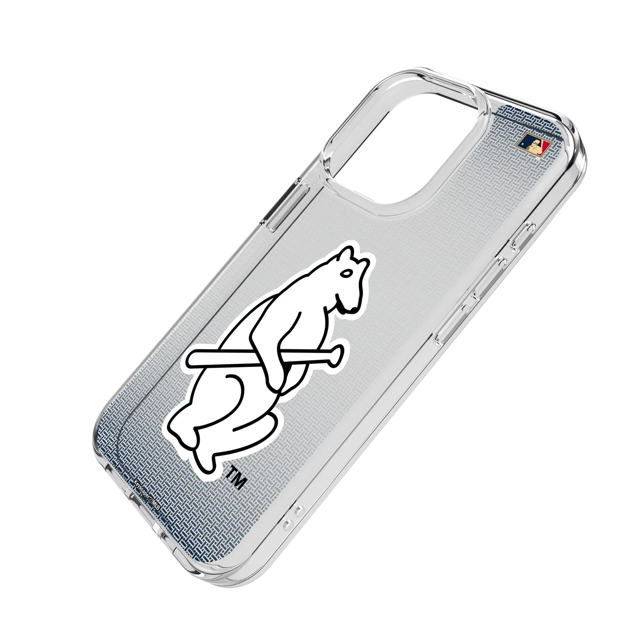 Chicago Cubs 1914 - Cooperstown Collection Linen iPhone Clear Phone Case for Apple iPhone - Isometric View
