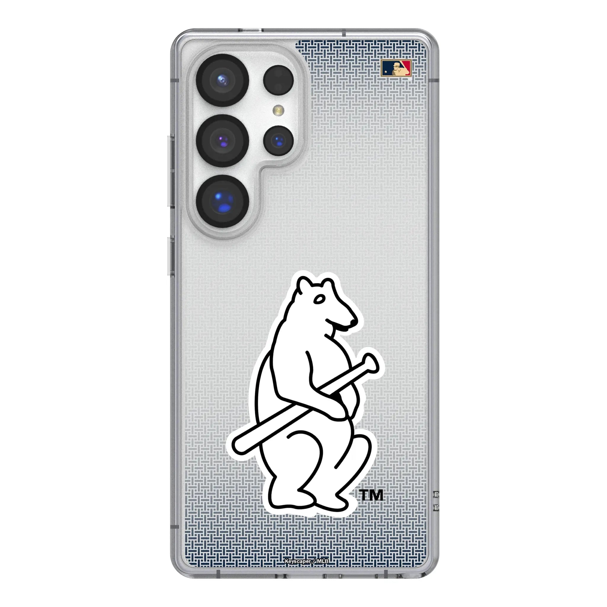 Chicago Cubs 1914 - Cooperstown Collection Linen Galaxy Clear Phone Case for Samsung Galaxy#Device_Galaxy S25 Ultra