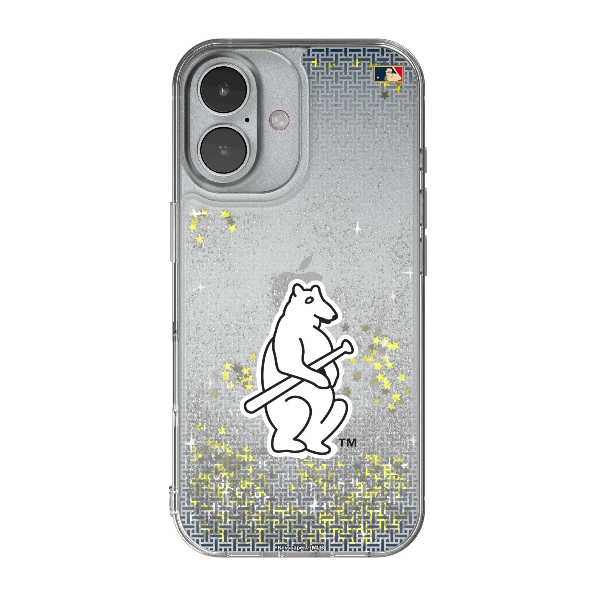 Chicago Cubs 1914 - Cooperstown Collection Linen iPhone Glitter Phone Case for Apple iPhone