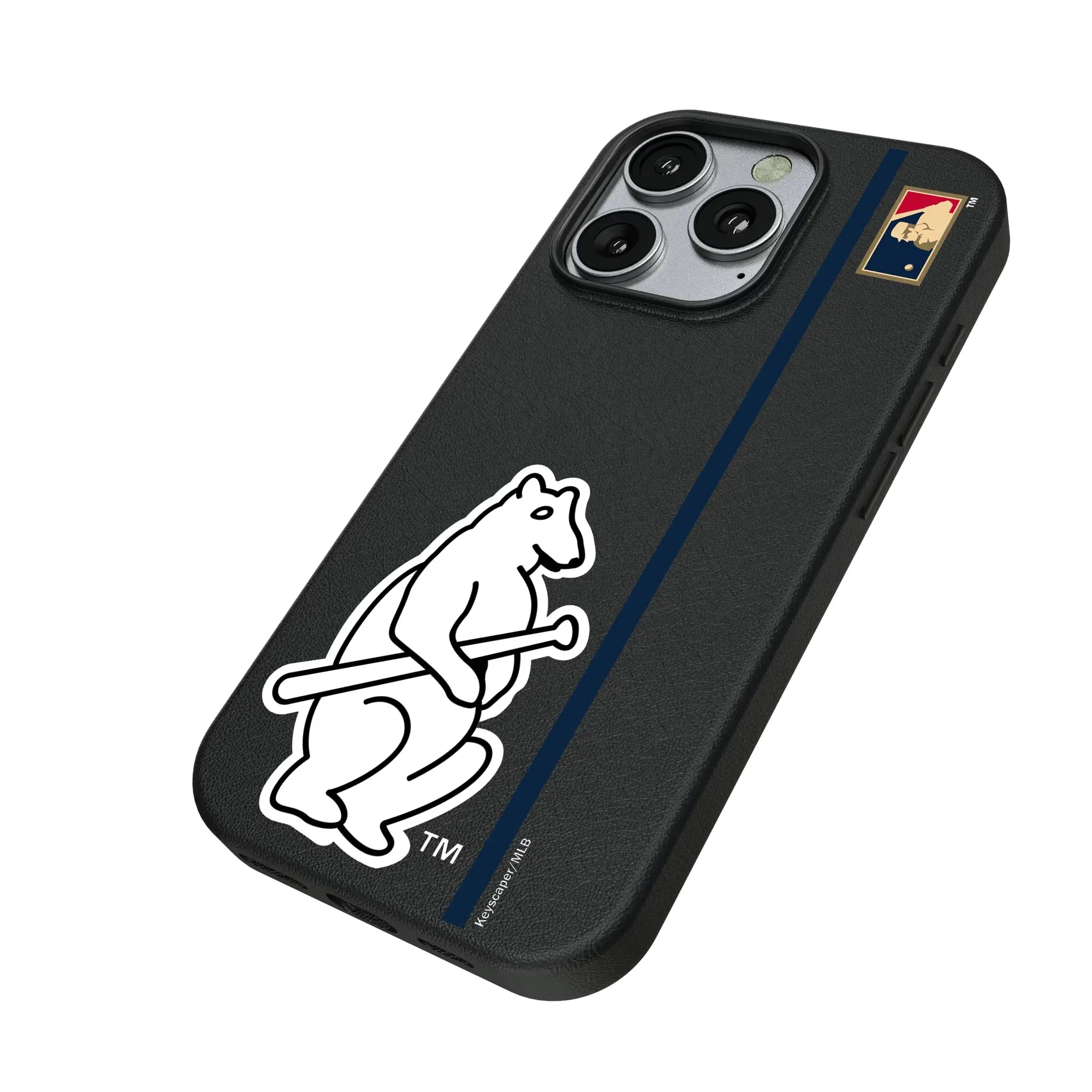 Chicago Cubs 1914 - Cooperstown Collection Sidebar iPhone MagSafe Compatible Phone Case for Apple iPhone - Isometric View