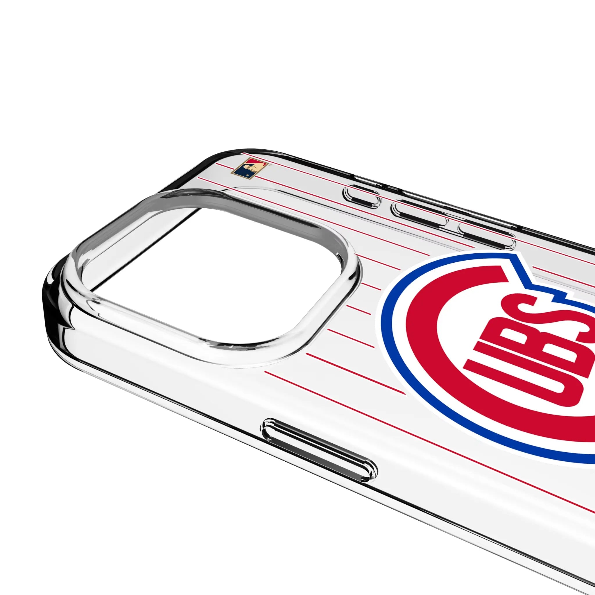 Chicago Cubs 1948-1956 - Cooperstown Collection Pinstripe iPhone Clear Phone Case for Apple iPhone - Detail