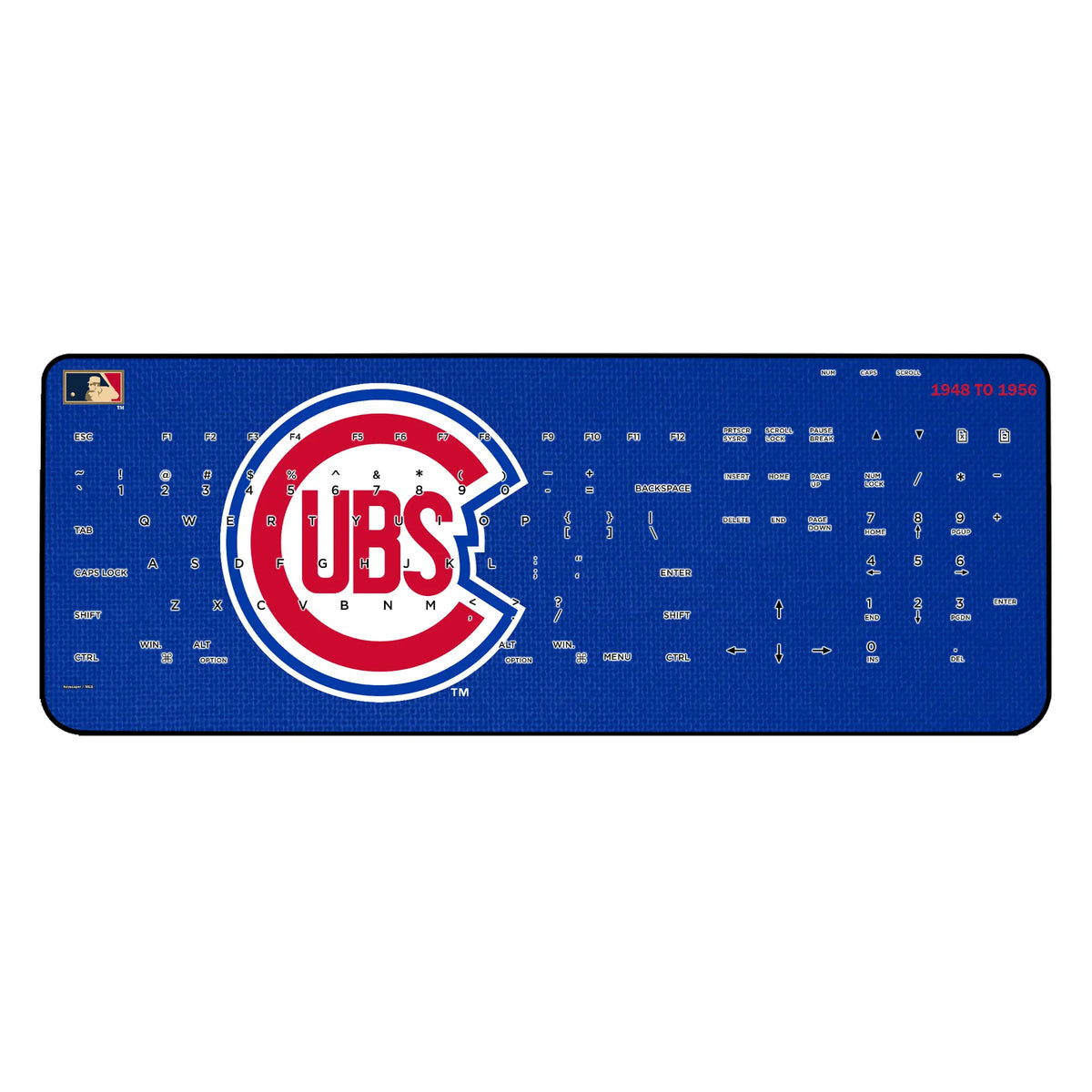 Chicago Cubs 1948-1956 - Cooperstown Collection Solid Wireless USB Keyboard