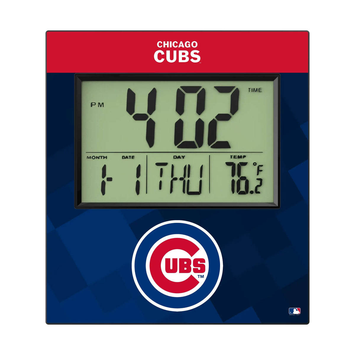Chicago Cubs Color Block Wall Clock