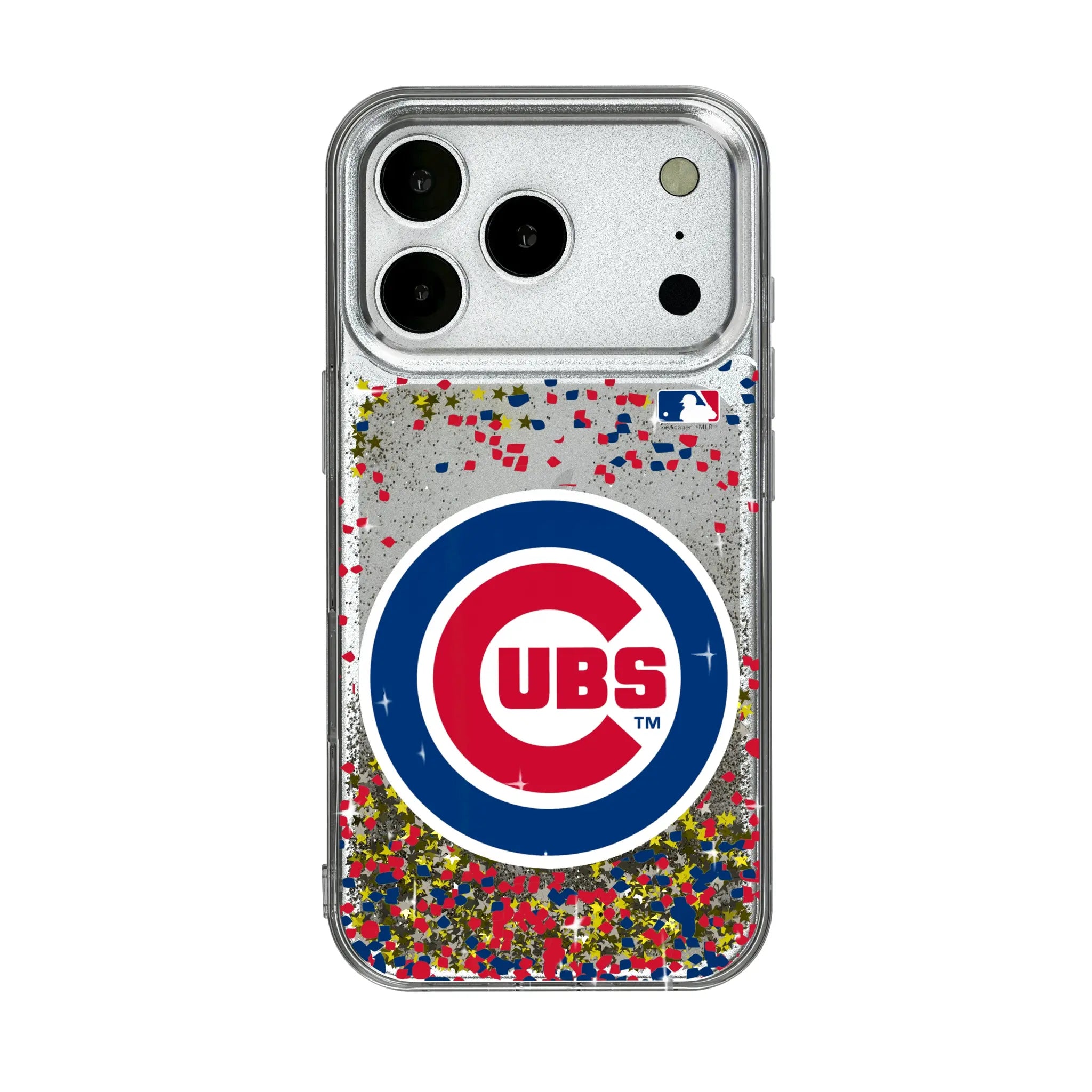 Chicago Cubs Confetti iPhone Glitter Phone Case for Apple iPhone