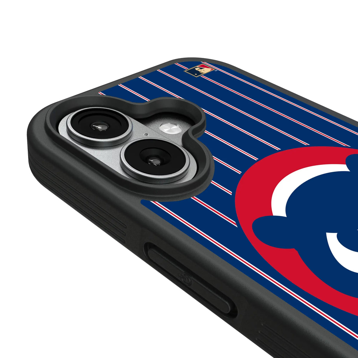 Chicago Cubs Home 1979-1993 - Cooperstown Collection Pinstripe iPhone Bump Phone Case for Apple iPhone - Detail#Device_iPhone 17