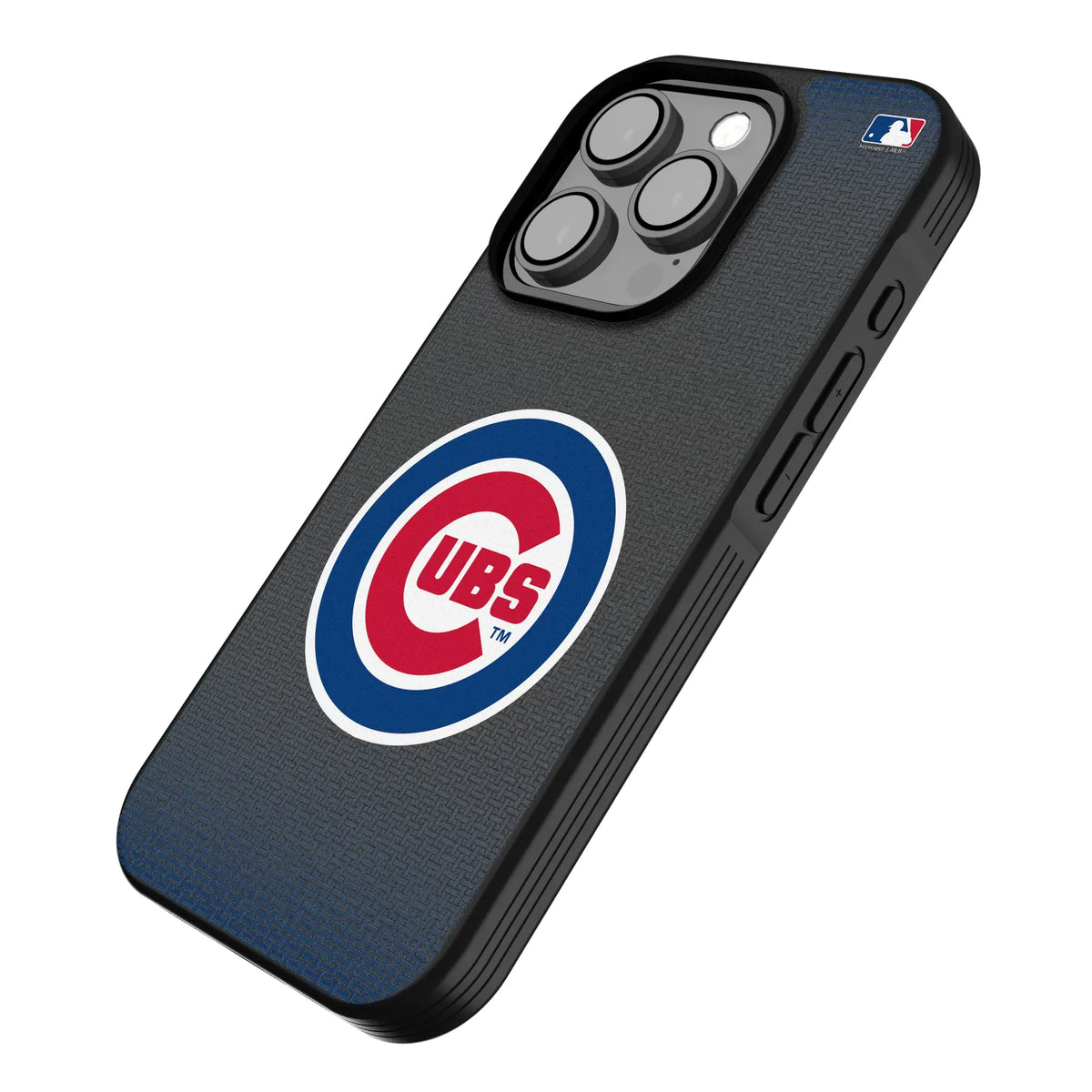 Chicago Cubs Linen iPhone Bump Phone Case for Apple iPhone - Isometric View
