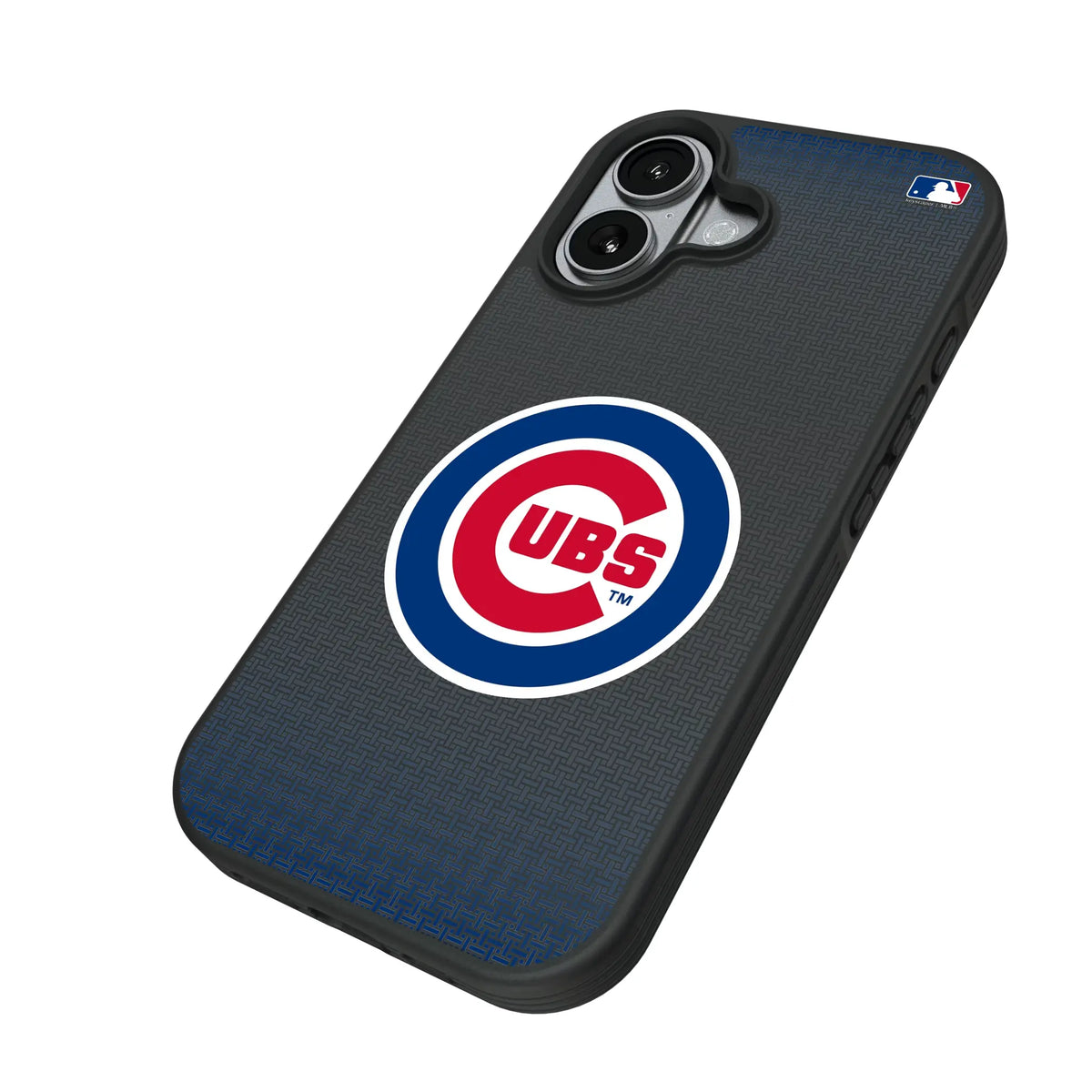 Chicago Cubs Linen iPhone Bump Phone Case for Apple iPhone - Isometric View#Device_iPhone 17