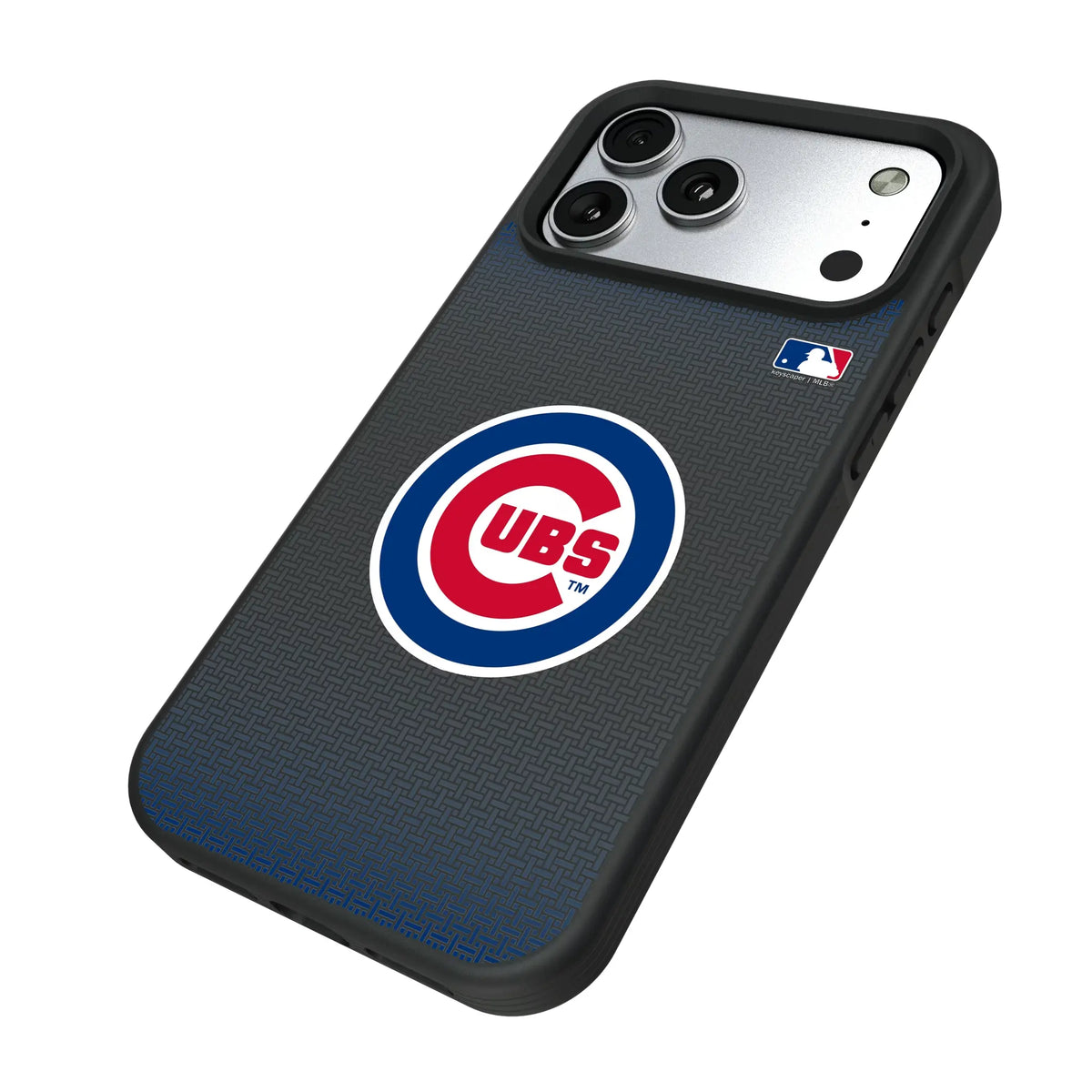Chicago Cubs Linen iPhone Bump Phone Case for Apple iPhone - Isometric View#Device_iPhone 17 Pro Max