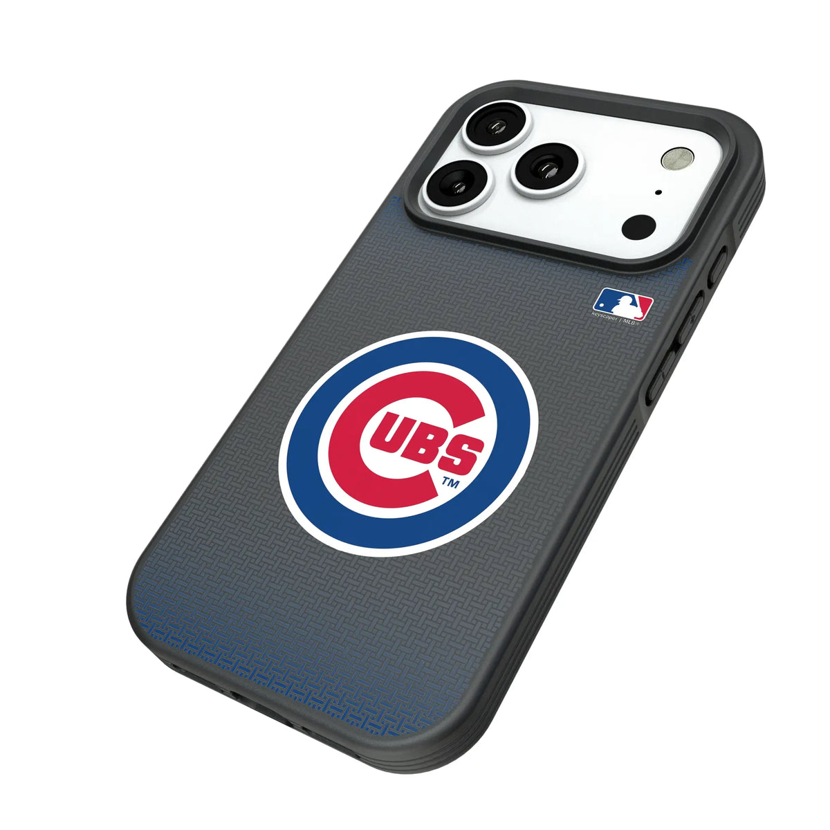 Chicago Cubs Linen iPhone Bump Phone Case for Apple iPhone - Isometric View#Device_iPhone 18 Pro