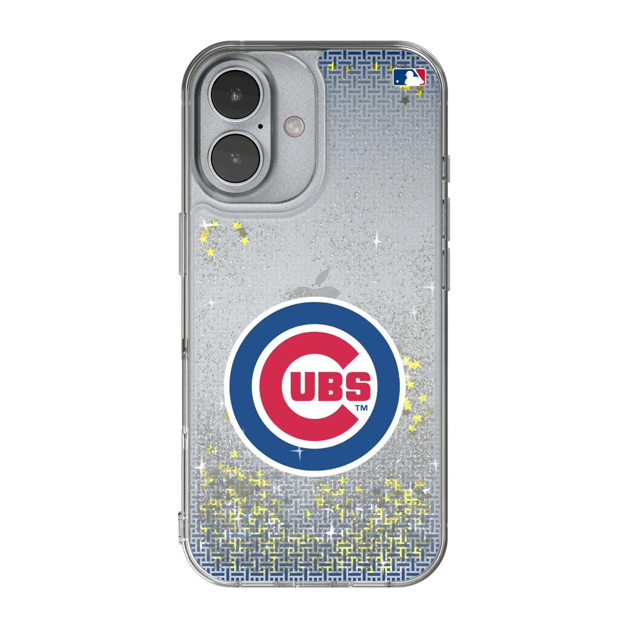 Chicago Cubs Linen iPhone Glitter Phone Case for Apple iPhone