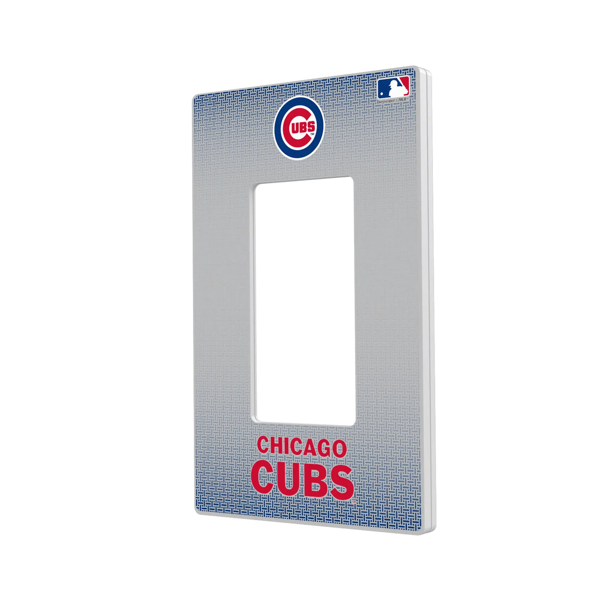 Chicago Cubs Linen Hidden-Screw Light Switch Plate#Style_Single Rocker