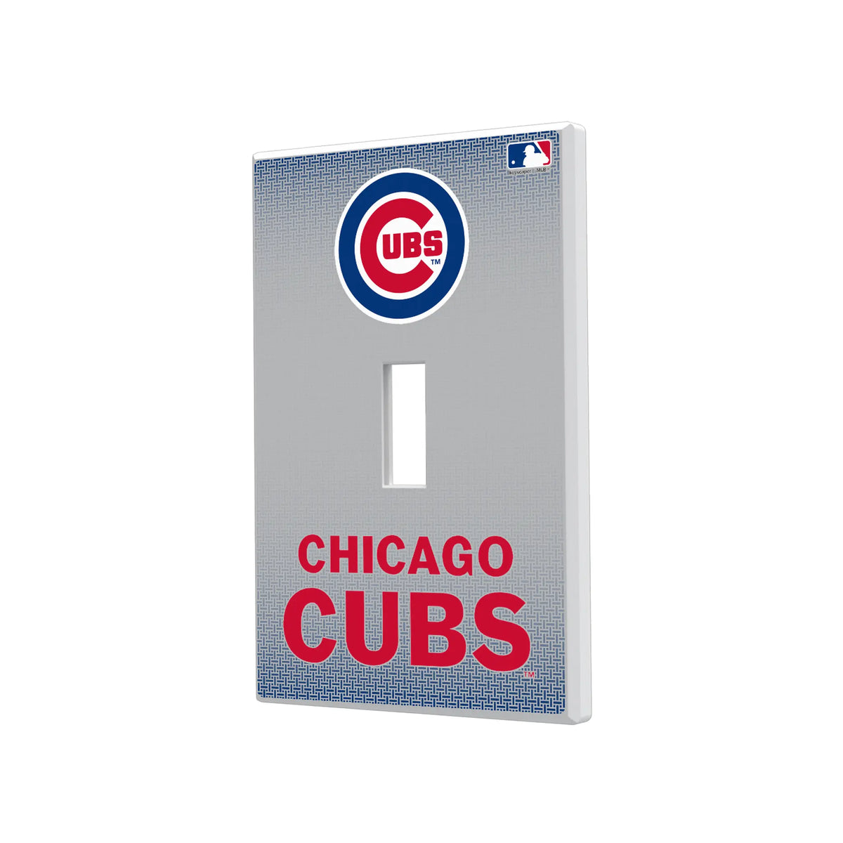 Chicago Cubs Linen Hidden-Screw Light Switch Plate#Style_Single Toggle