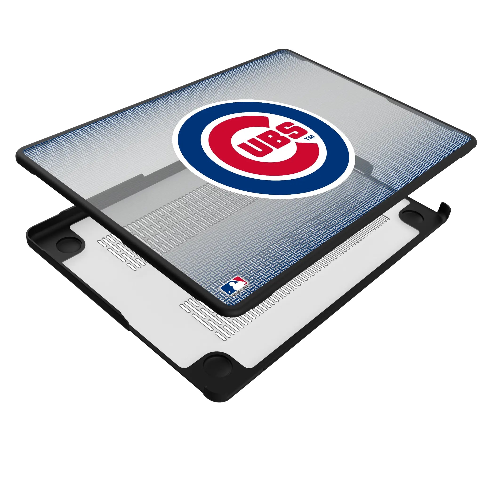Chicago Cubs Linen MacBook Laptop Case for Apple MacBook - Isometric View