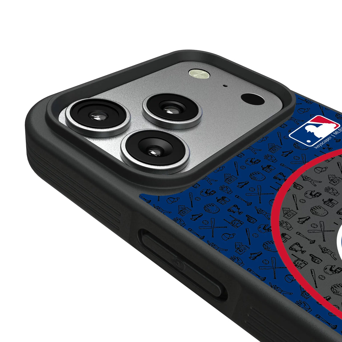 Chicago Cubs Personalized Circle iPhone Bump Phone Case for Apple iPhone - Detail#Device_iPhone 17 Pro