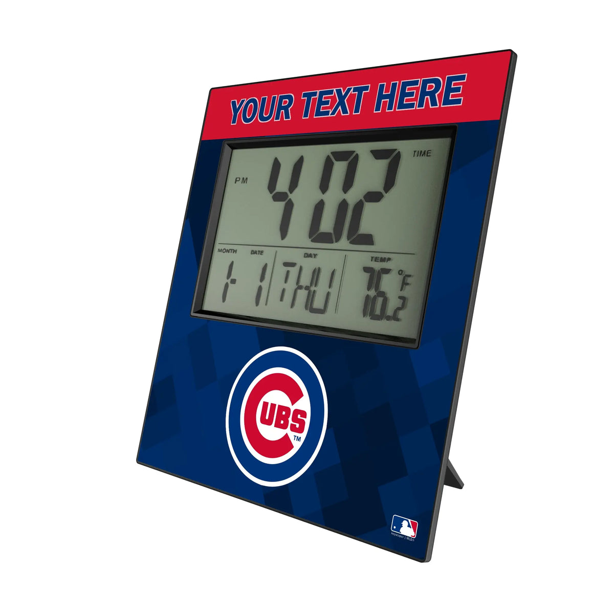 Chicago Cubs Personalized Color Block Wall Clock