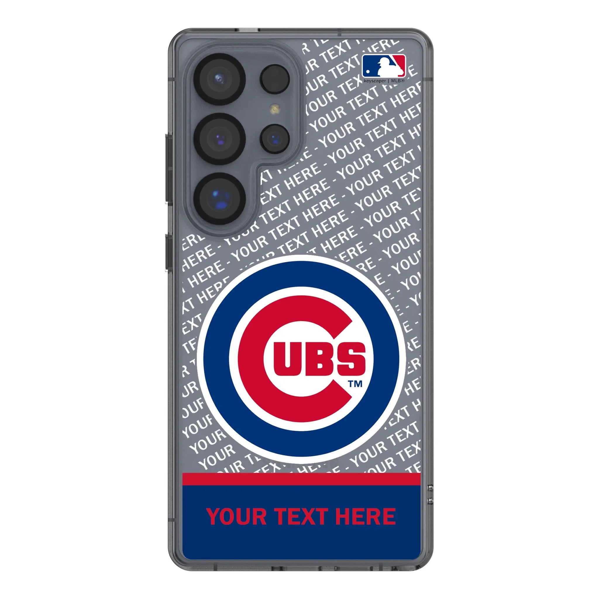 Chicago Cubs Personalized EndZone Plus Galaxy Clear Phone Case for Samsung Galaxy#Device_Galaxy S25 Ultra