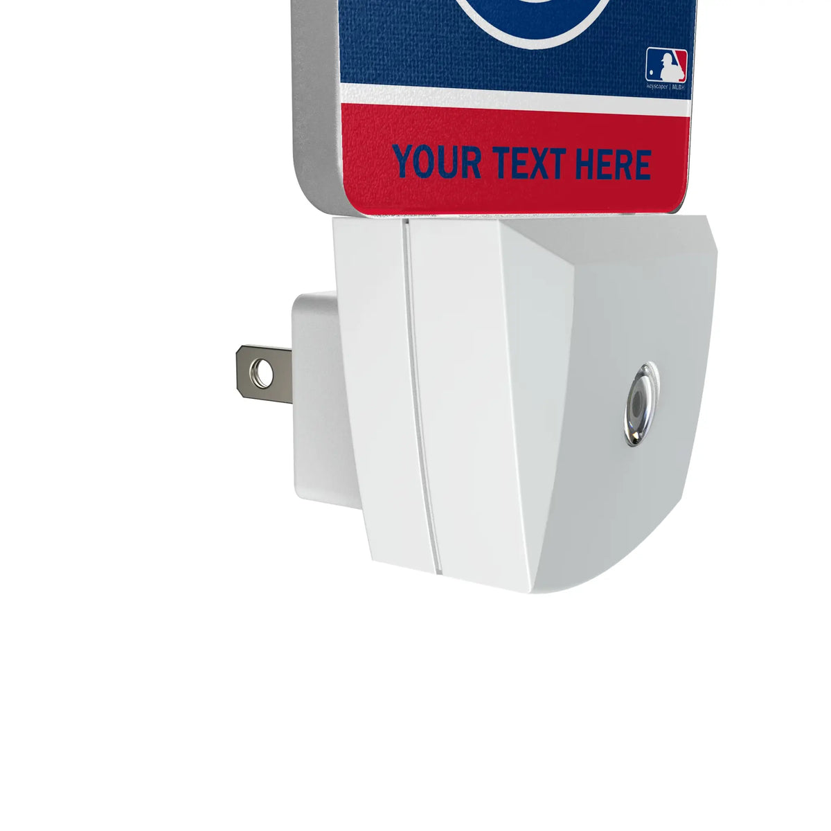 Chicago Cubs Personalized Endzone Solid Night Light 2-Pack - Detail