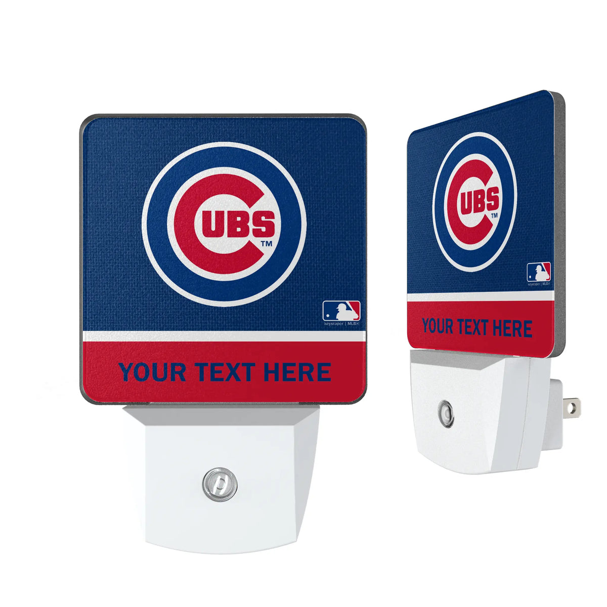 Chicago Cubs Personalized Endzone Solid Night Light 2-Pack