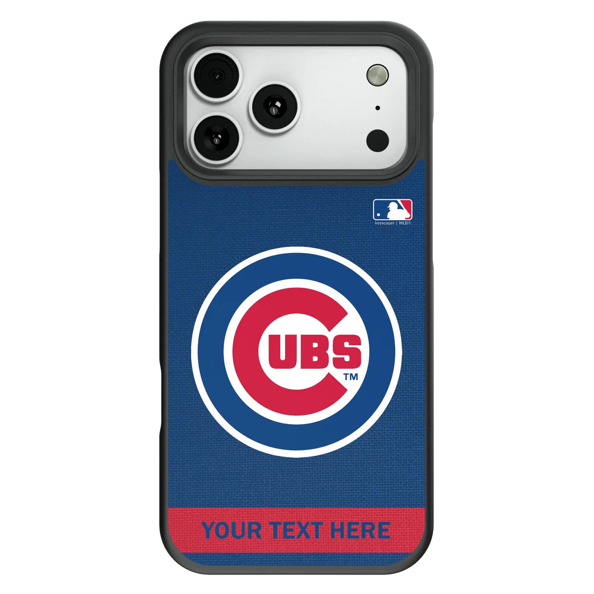 Chicago Cubs Personalized Stripe Bump Phone Case for Apple iPhone