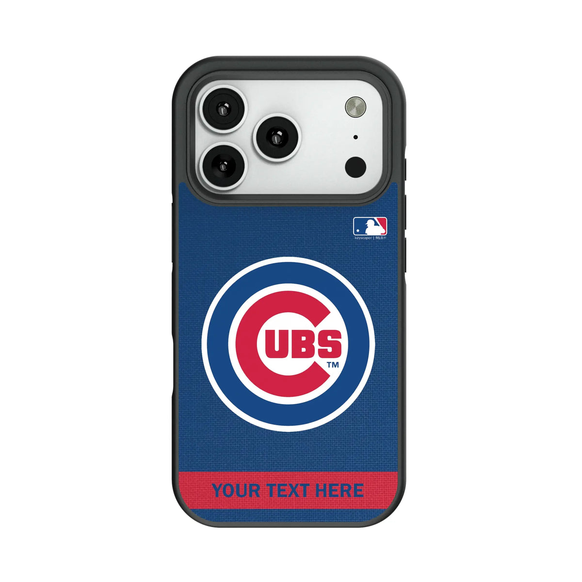 Chicago Cubs Personalized Stripe Bump Phone Case for Apple iPhone