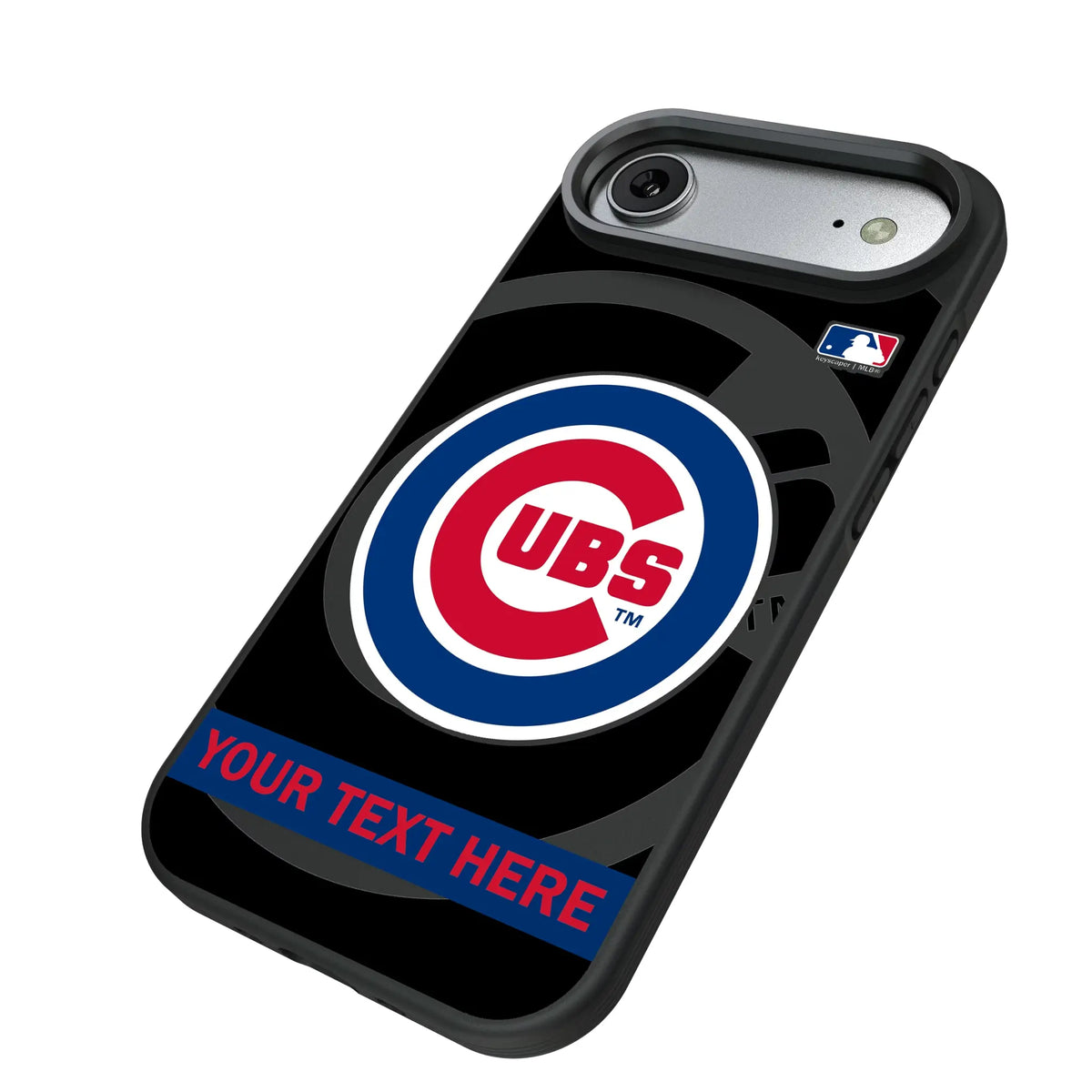 Chicago Cubs Personalized Tilt iPhone Bump Phone Case for Apple iPhone - Isometric View#Device_iPhone Air