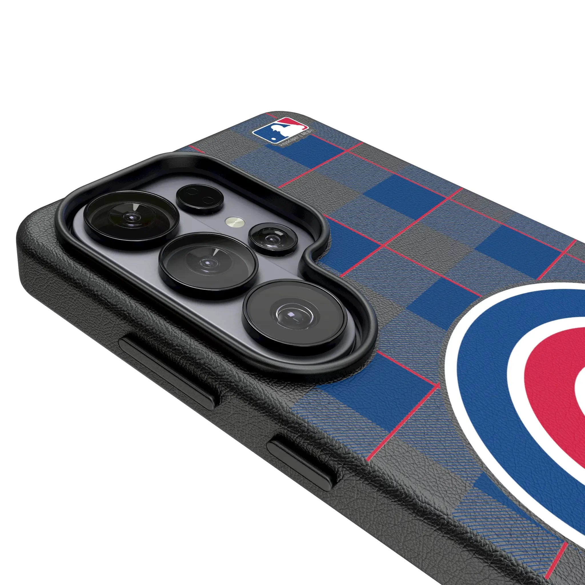 Chicago Cubs Plaid Galaxy MagSafe Compatible Phone Case for Samsung Galaxy - Detail#Device_Galaxy S26 Ultra