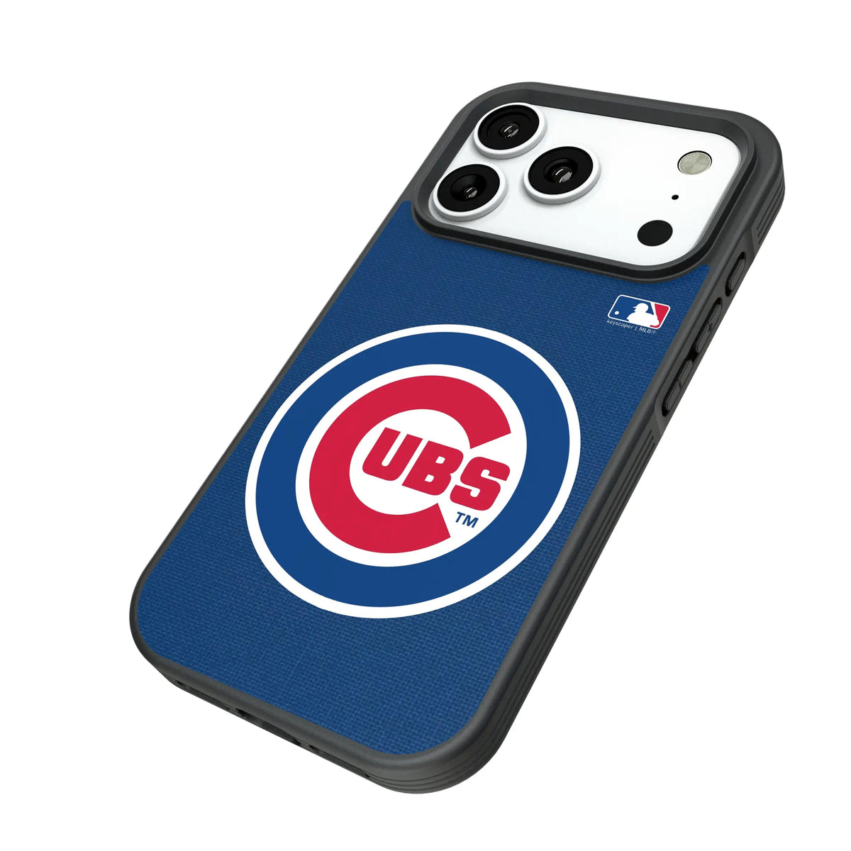 Chicago Cubs Solid iPhone Bump Phone Case for Apple iPhone - Isometric View#Device_iPhone 18 Pro